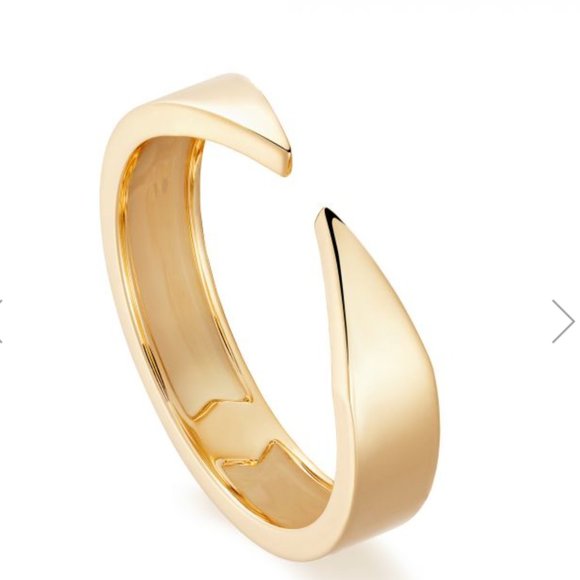 BIRKS - YELLOW GOLD OPEN RING - Picture 1 of 9